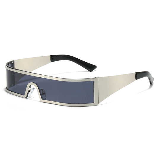 Futuristic Slim Frame Outdoor Sunglasses with UV Protection