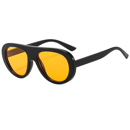 Elegant Oval Sunglasses Non-Polarized UV400 Protection
