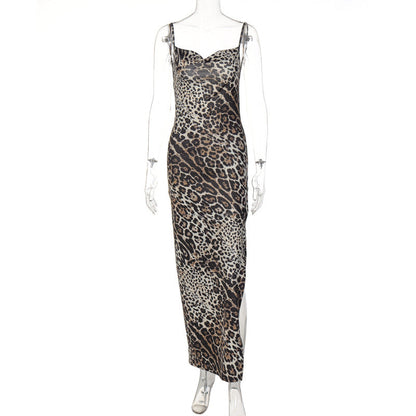 Fashionable Floral Backless A-Line Dress