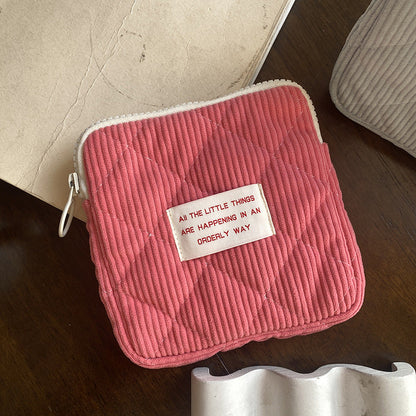 Cute Portable Makeup Bag Zip Pouch Organizer