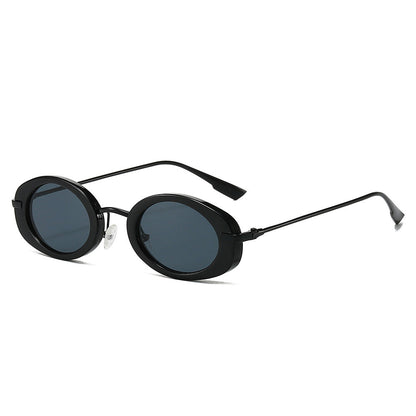 Oval Retro Sunglasses Stylish UV400 Protection Eyewear