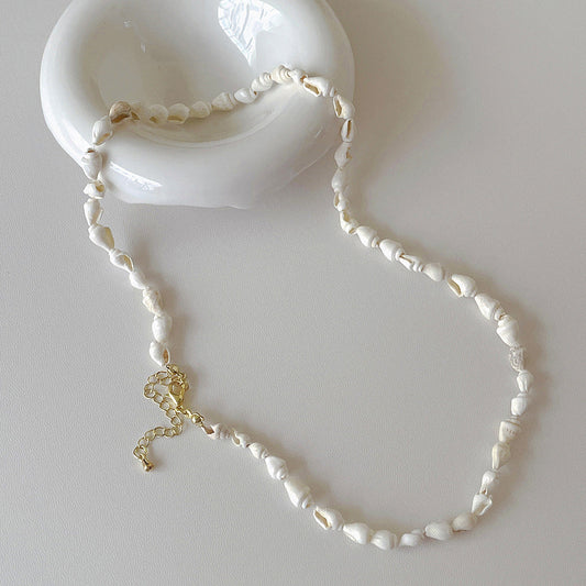 Minimalist Natural Shell Handmade Choker Necklace