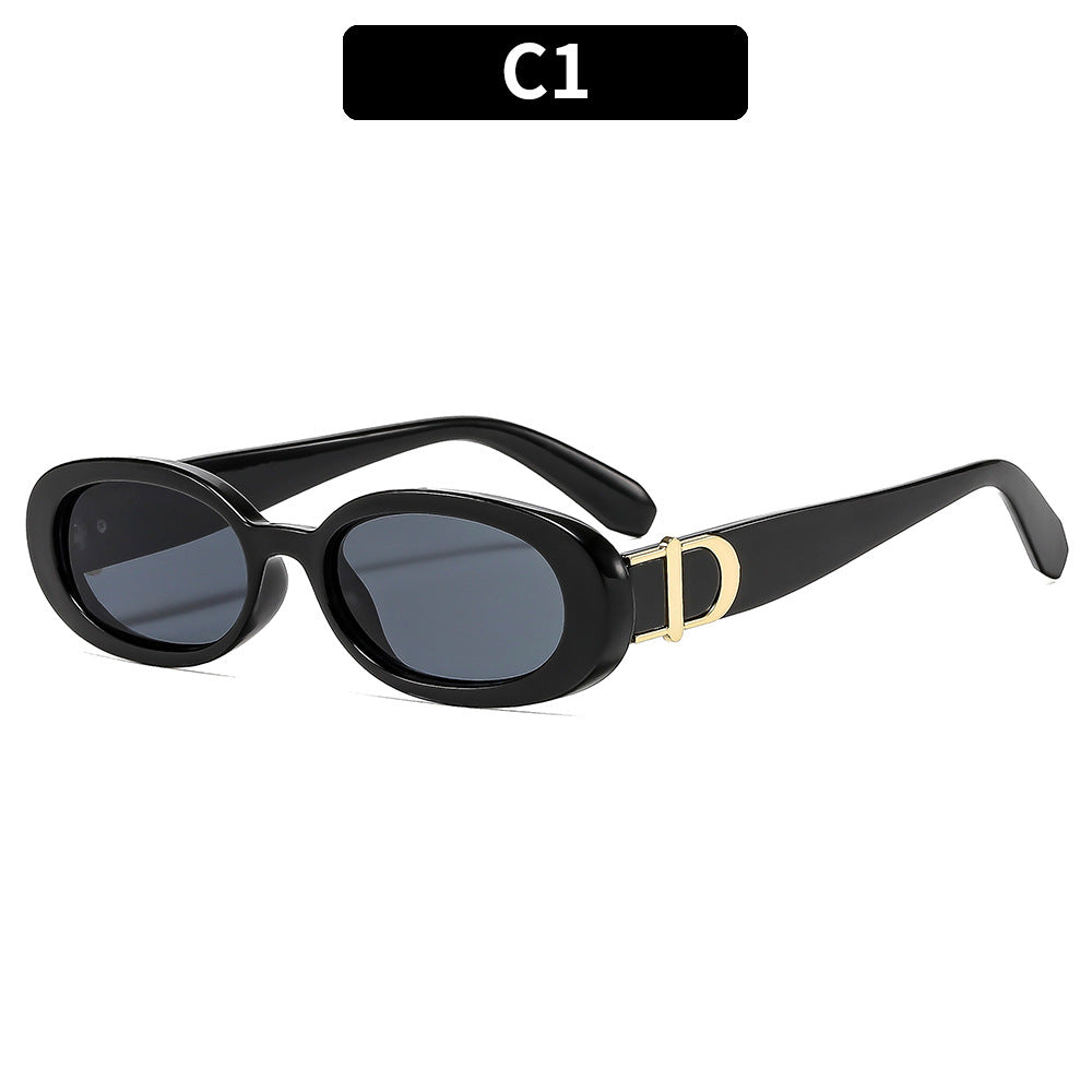 Vintage Oval Women's Summer Sunglasses UV400 Protection