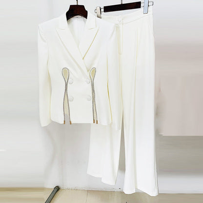 Cutout Pantsuit Set Stylish Two-Piece Outfit