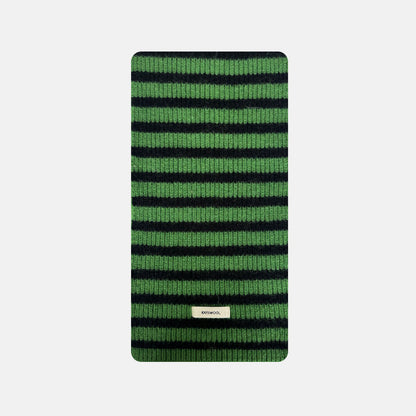 Soft Striped Warm Winter Wool Scarf