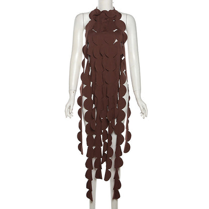 Sexy Backless Halter Top Trendy Long Tank Top