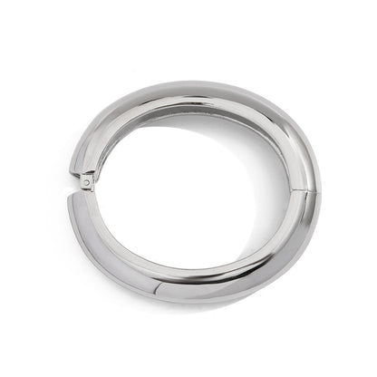 Fashionable Oval Arc Shaped Bracelet Set Premium Zinc Alloy