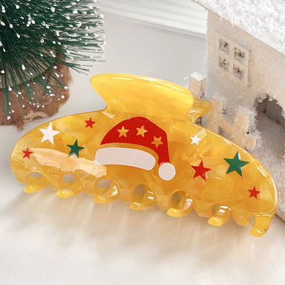 Creative Cartoon Christmas Cap Hair Claw