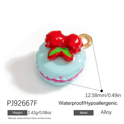 Alloy DIY Cartoon Car Pendant Droplet Decor