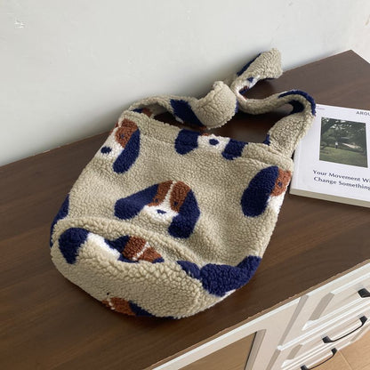 Boho Vintage Plush Crossbody Shoulder Bag
