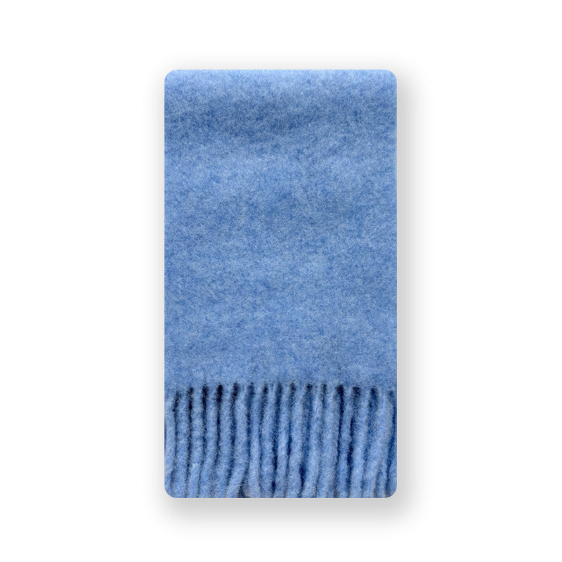 Alpaca Blend Scarf with Fringe - Elegant All-Season Accessory