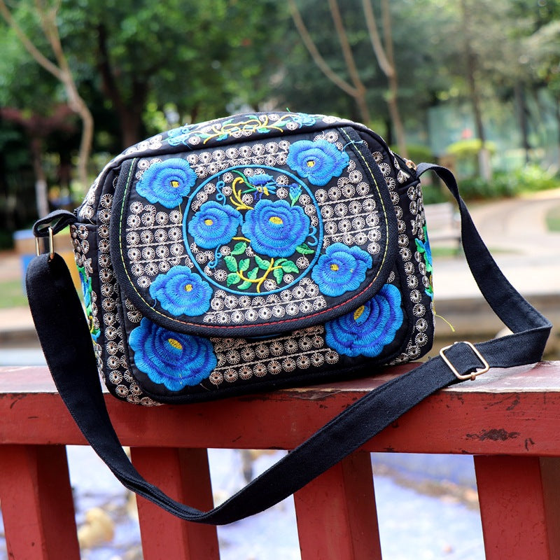 Ethnic Style Single Shoulder Crossbody Embroidery Bag Women'S Bag