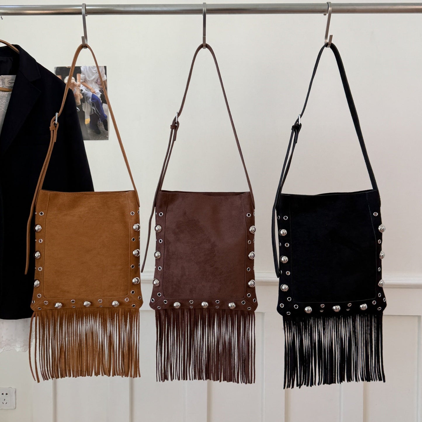 Bohemian Fringe Phone Bag Stylish Crossbody Purse