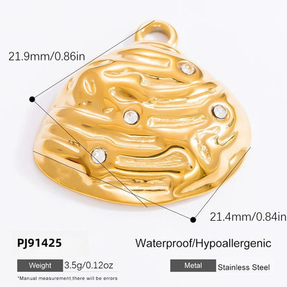 Trendy DIY Jewelry Accessories Heart Shaped Pendant Necklace and Bracelet Set