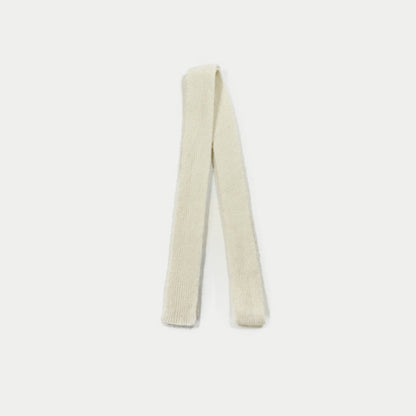 Solid Color Knitted Wool Blend Scarf for Women