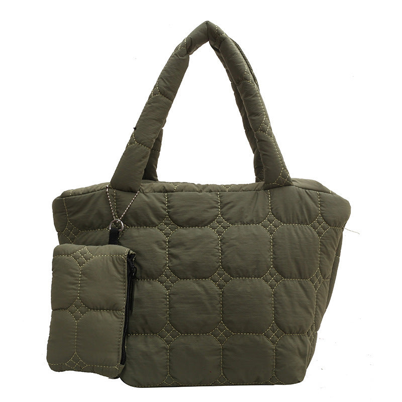 Simple Solid Color LargeÂ Capacity Tote Bag