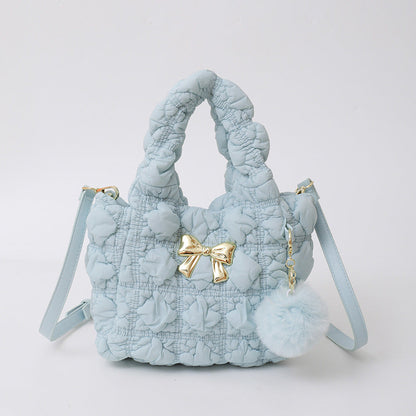 Cloud Bag Trendy Soft Nylon Handbag for Casual Wear