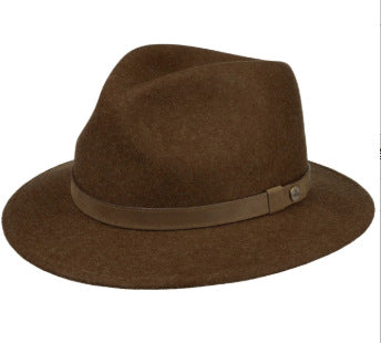 Classic Wool Fedora Hat Stylish Autumn/Winter Hat
