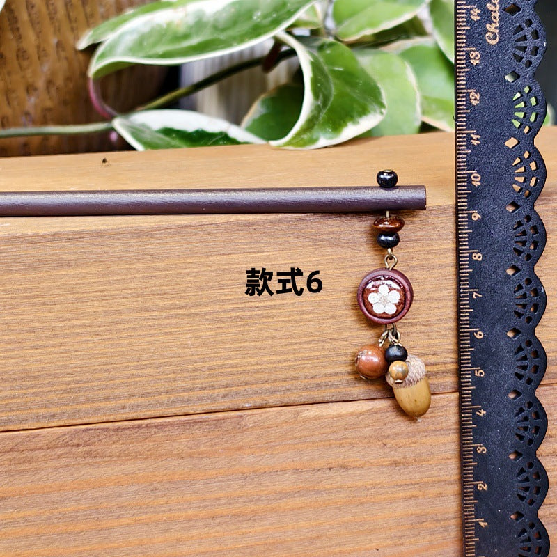 Vintage Floral Alloy Hair Stick Bohemian Headpiece