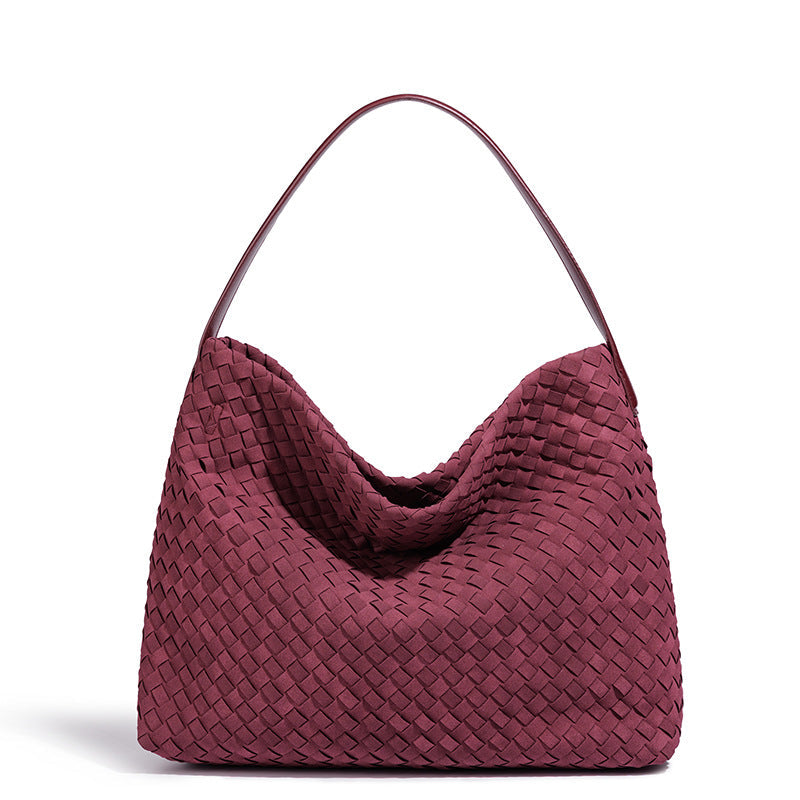 Simple Handmade Woven Large Capacity Underarm Bag