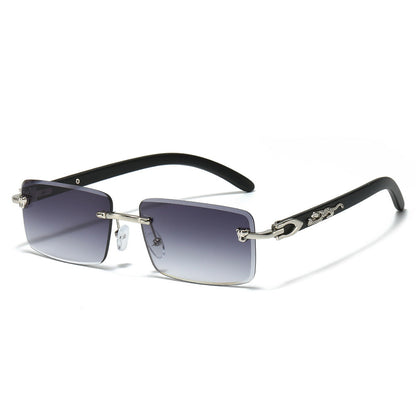 Trendy Leopard Decor Square Sunglasses for Men