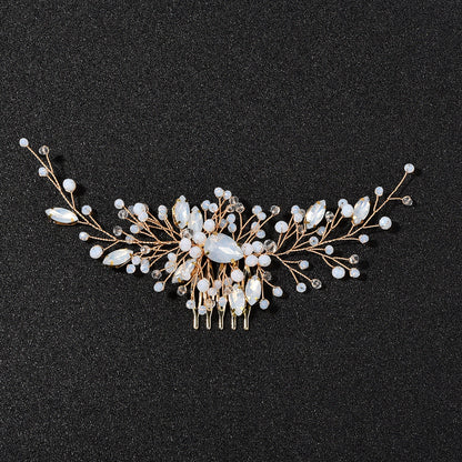 Bridal Wedding Hair Accessories Handmade Rhinestone Hair Comb