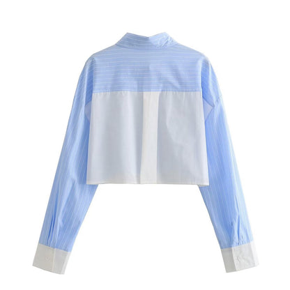 Casual Striped Shirt and Shorts Sets