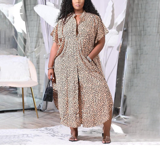 Fashionable Beach Cover-Up Dress With Button Detail