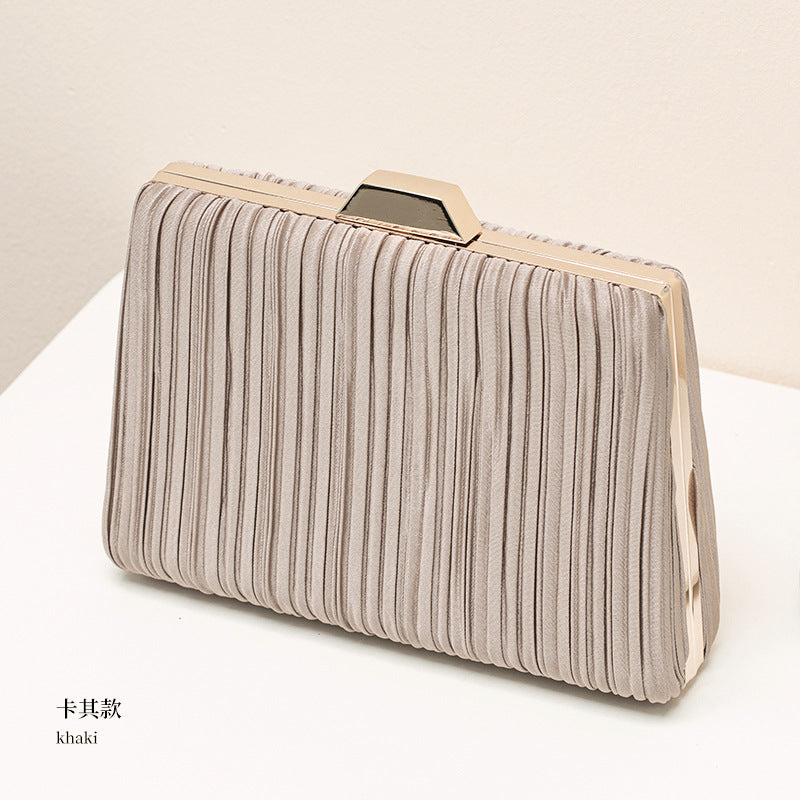 Elegant Women's Evening Crossbody Bag with Ruffled Pattern