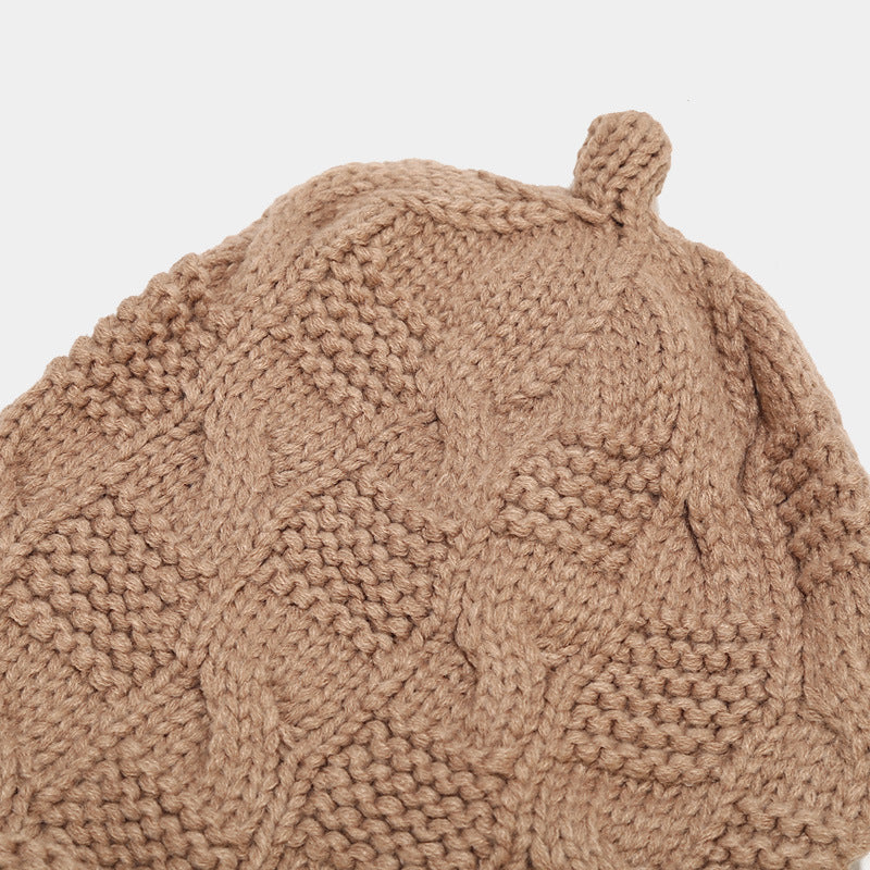 Cute Weave Tassel Cute Knit Cap