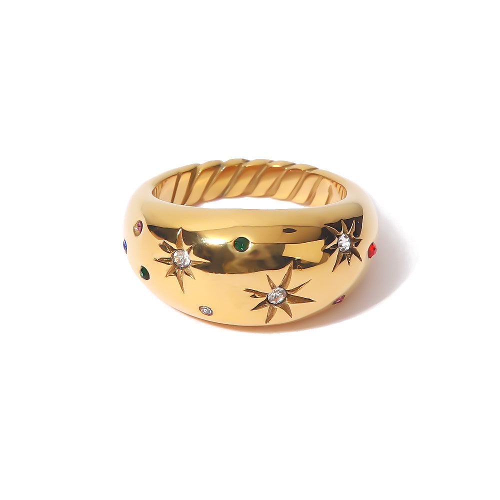 Vintage Star Diamond Ring