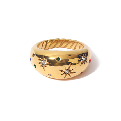 Vintage Star Diamond Ring