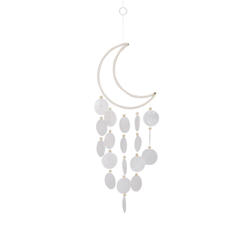 2+Simple Moon Shell Suncatcher Hangings
