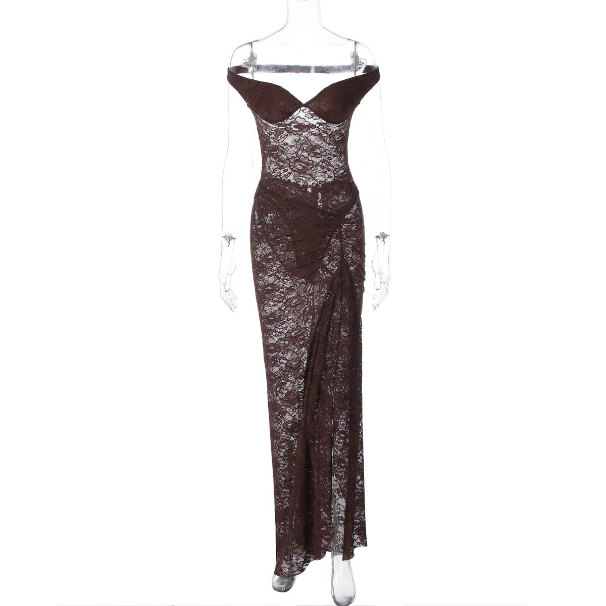 Sexy Lace Backless Jumpsuit Set for Party