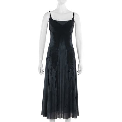 Sexy Butterfly Print A-Line Dress For Women