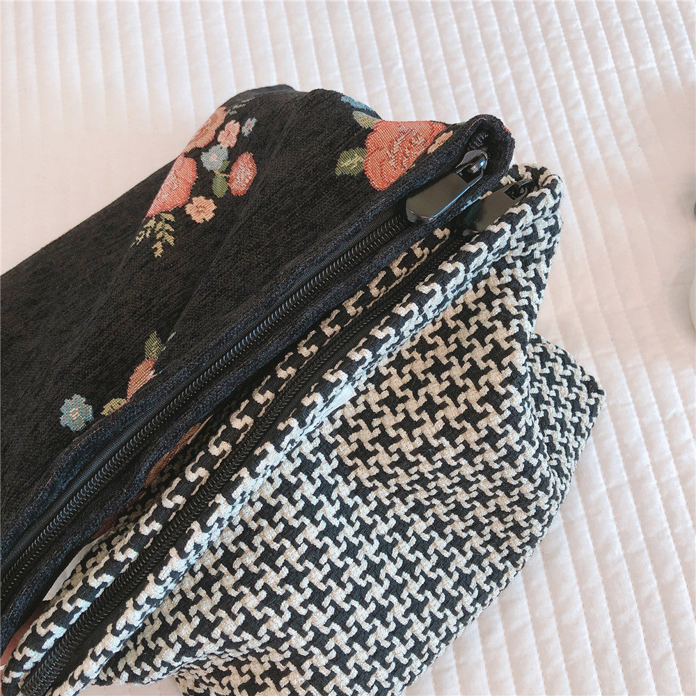 Classic Plaid Travel Cosmetic Bag