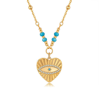 Vintage Eyes Turquoise Necklace