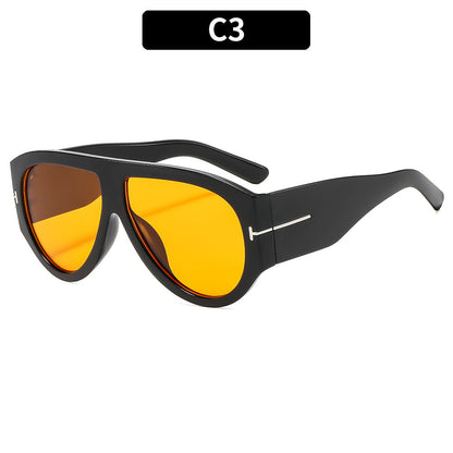 Fashionable Oversized T-Frame Sunglasses for Men and Women
