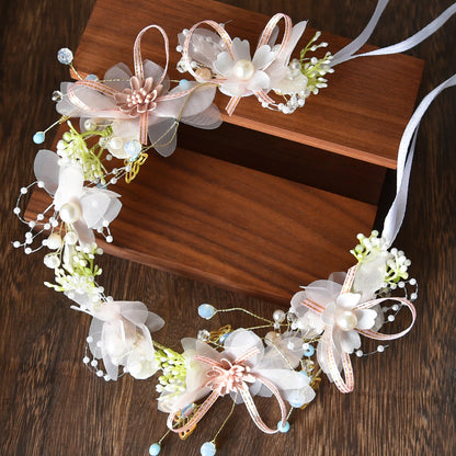 Floral Headband Wedding Hair Accessory for Brides