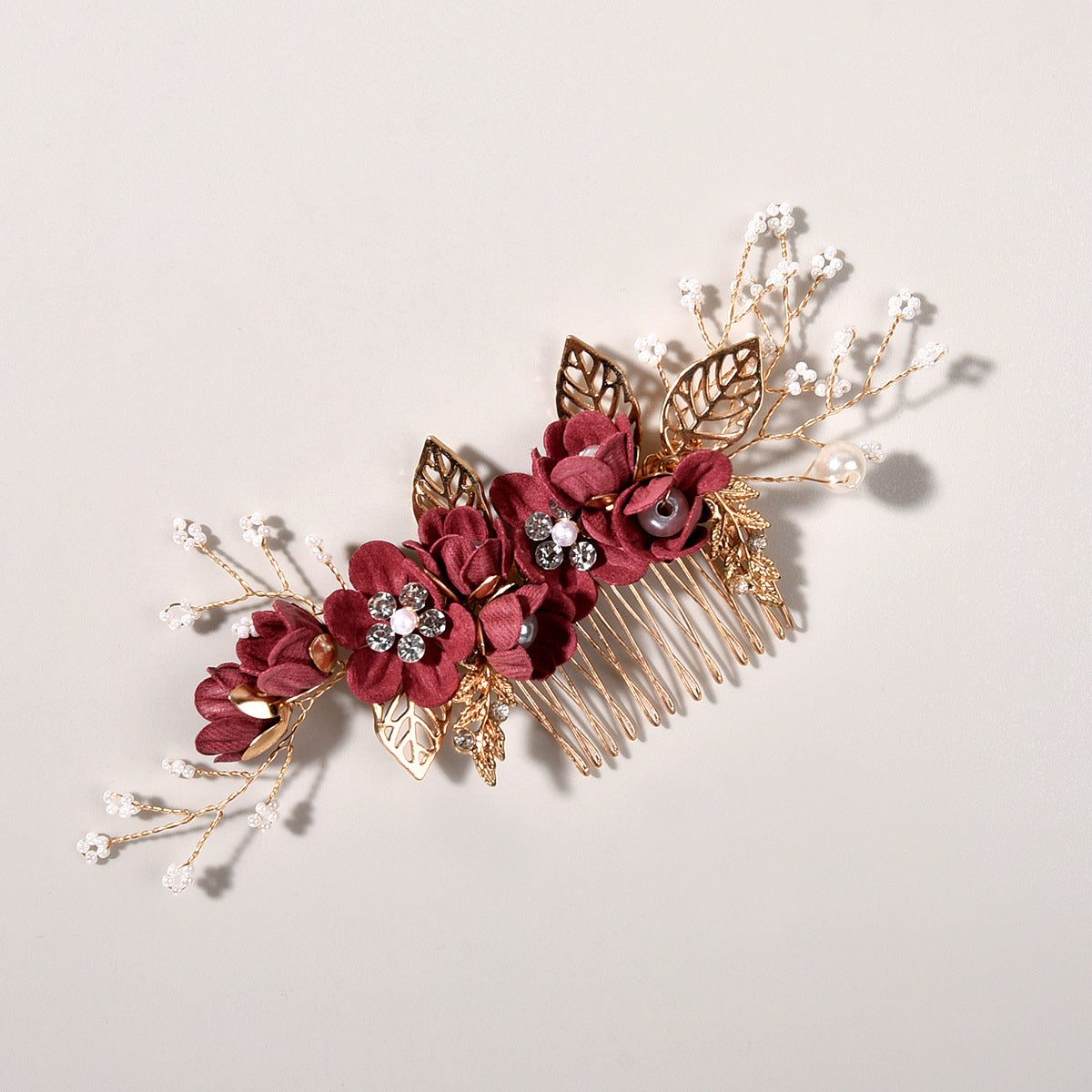 Floral Hair Combs for Weddings and Parties, Elegant Kids Hair Accessories