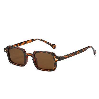 Square Retro Sunglasses Stylish AC Lens Sun Protection