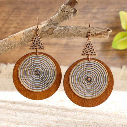 Geometric Statement Earrings Trendy Fashion Accessories