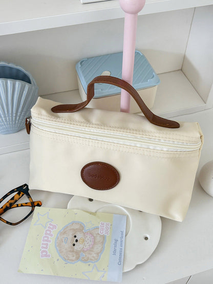 Trendy Nylon Makeup Bag Portable Cosmetic Organizer