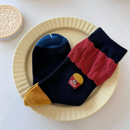 Rufia - Cute and Fun Burger &amp; Fries Socks