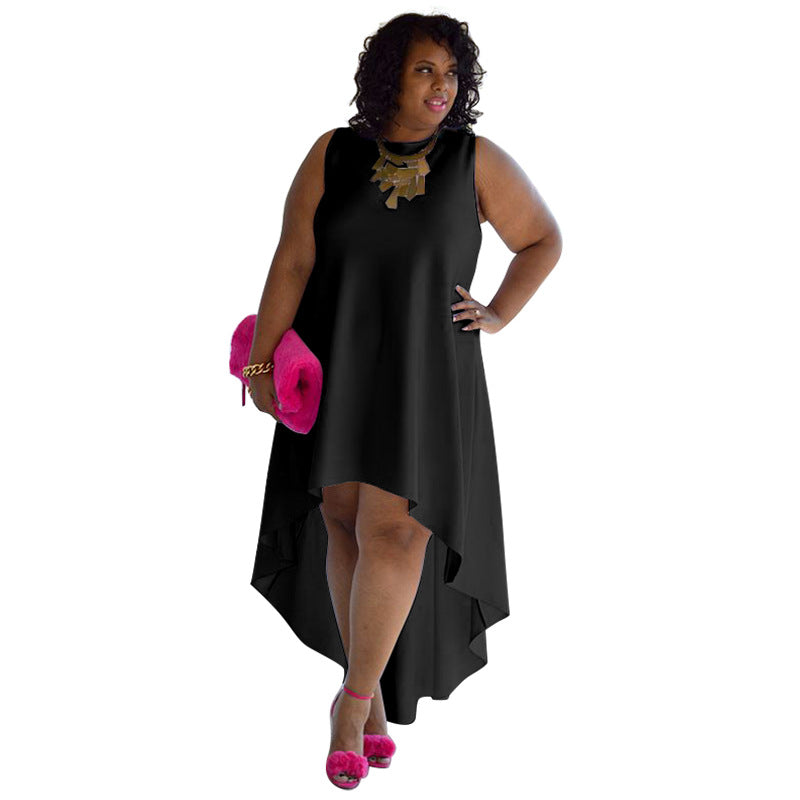 Stylish Plus Size Sleeveless Casual Dress
