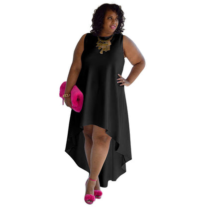 Stylish Plus Size Sleeveless Casual Dress