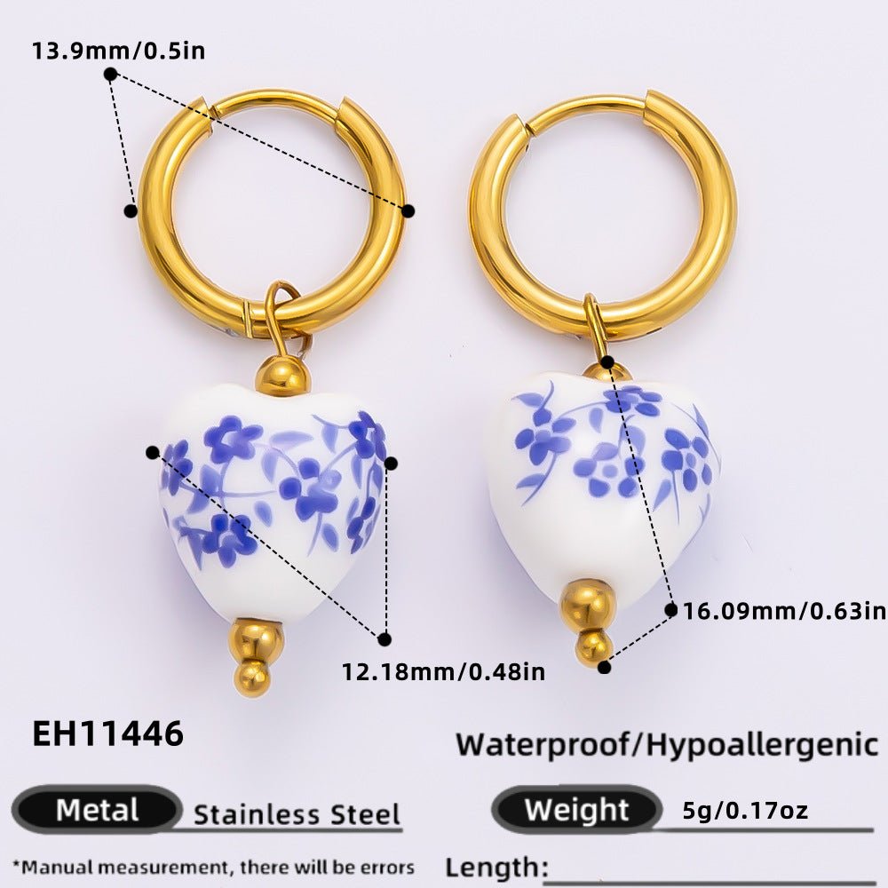 Handmade DIY Blue Starfish Pendant Necklace Fashionable Jewelry