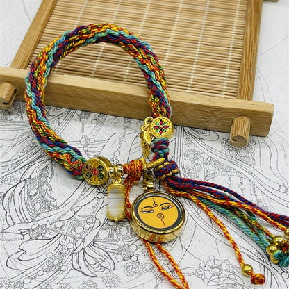 Tibet Hand-Woven Diamond Rope Hand Rope Bracelet Jewelry Gifts