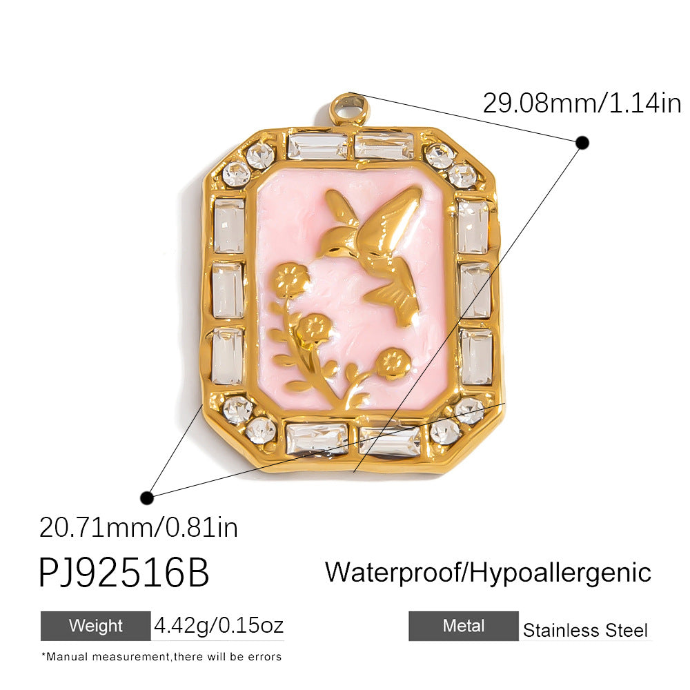 Luxury Heart-Shaped Stainless Steel DIY Jewelry Accessories Bracelet Necklace