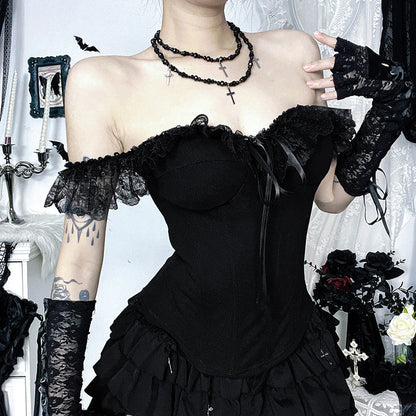 Black Lace Camisole Top Trendy Summer Style